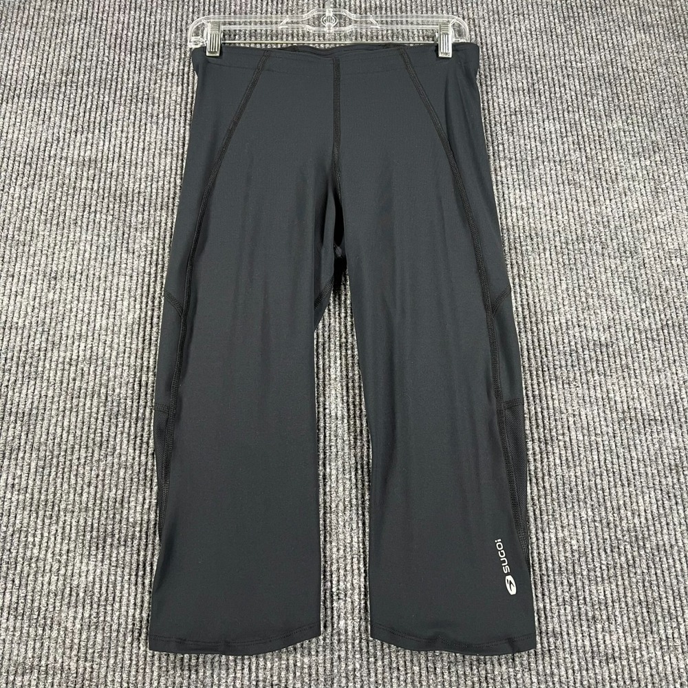 SUGOI Leggings Womens Medium Black Activewear Workout Gym Run Lift Yoga